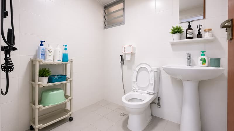 424D Yishun Avenue 11, 424D Yishun Avenue 11, 3 Bedrooms, 990 sqft, HDB Flat For Rent, by Laven Loo 吕欣颐, 500205608 - Bathroom - PropertyGuru.com.sg