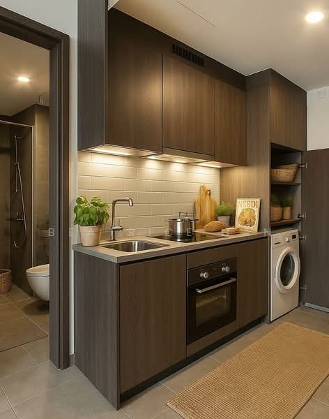 Midtown Modern, 18 Tan Quee Lan Street, 1 Bedroom, 409 sqft, Condominium For Rent, by Beatrice Han, 500205615 - Kitchen - PropertyGuru.com.sg