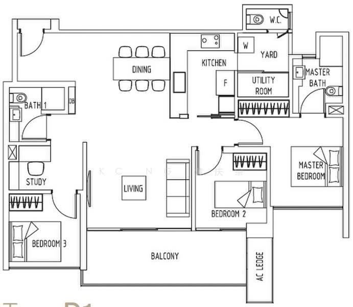The Lakefront Residences, 46 Lakeside Drive, 3 Bedrooms, 1,216 sqft, Condominium For Sale, by KC Ng 黄庆宗, 500205713 - PropertyGuru.com.sg