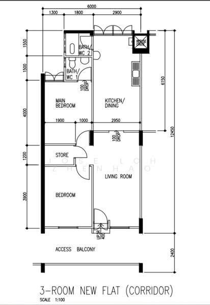 435 Ang Mo Kio Avenue 10, 435 Ang Mo Kio Avenue 10, 2 Bedrooms, 721 sqft, HDB Flat For Sale, by Jose Loh Zhenhao, 500205762 - PropertyGuru.com.sg