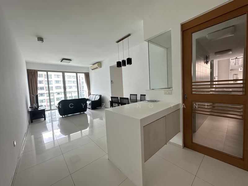 The Quartz, 51 Compassvale Bow, 3 Bedrooms, 1,045 sqft, Condominium For Rent, by Nancy Zhang Yani, 500205782 - Living Room - PropertyGuru.com.sg