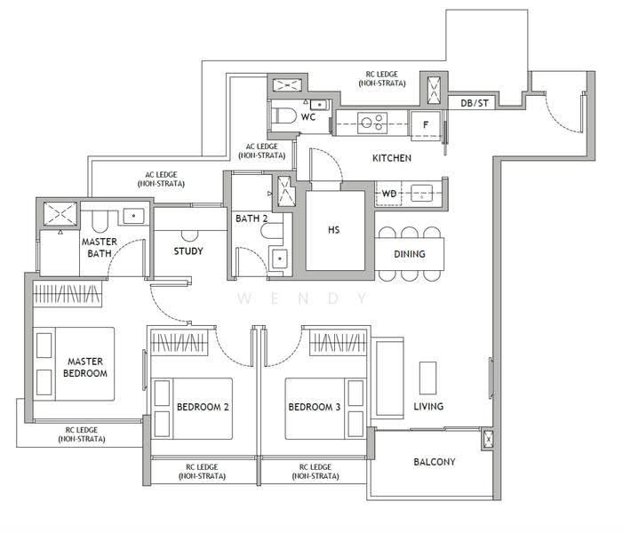 Dunearn House, 764 Dunearn Road, Newton / Novena, 3 Bedrooms, 969 sqft, Apartment For Sale, by Wendy Lim (林秋凭), 500205818 - PropertyGuru.com.sg