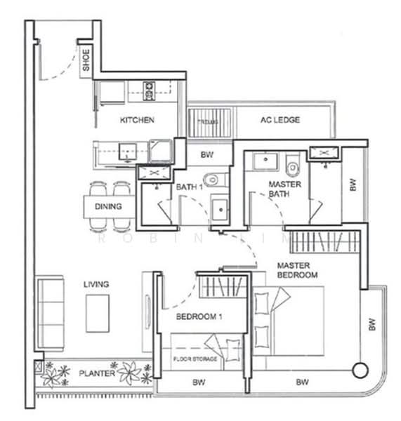 NV Residences, 91 Pasir Ris Grove, 2 Bedrooms, 797 sqft, Condominium For Rent, by Robin Lim, 500205835 - PropertyGuru.com.sg