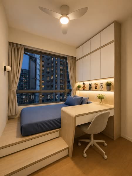 High Park Residences, 27 Fernvale Road, 4 Bedrooms, 1,367 sqft, Condominium For Sale, by Andreas Tan, 500205985 - Bedroom 1 - PropertyGuru.com.sg