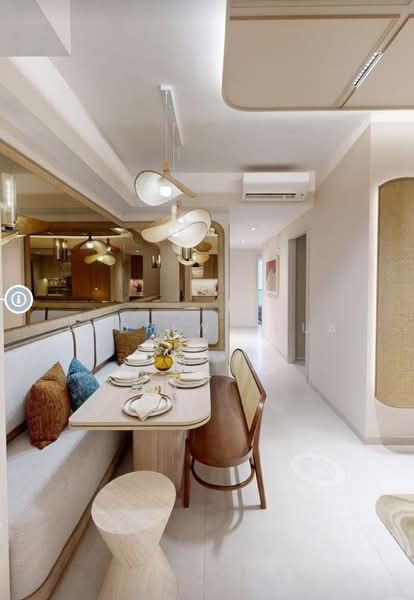 Freehold 4 Bedder beside upcoming MRT, , 4 Bedrooms, 1,249 sqft, Condominium For Sale, by Andrew Chua, 500205992 - Dining Room - PropertyGuru.com.sg