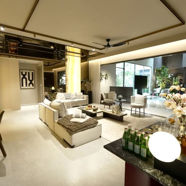 Riverfront Luxury Redefined | Expansive 4-Bedroom Residence in Prime District 9, , 4 Bedrooms, 1,830 sqft, Condominium For Sale, by Cecilia Yeo, 500206044 - Living Room - PropertyGuru.com.sg