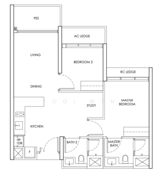 Chuan Park, 244 Lorong Chuan, 2 Bedrooms, 743 sqft, Condominium For Sale, by Yogi Wen, 500206105 - PropertyGuru.com.sg