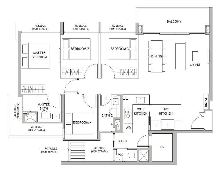 Dunearn House, 764 Dunearn Road, Newton / Novena, 4 Bedrooms, 1,184 sqft, Apartment For Sale, by Wendy Lim (林秋凭), 500206161 - PropertyGuru.com.sg