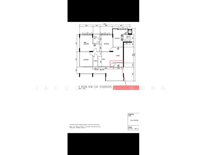 101 Ang Mo Kio Avenue 3, 101 Ang Mo Kio Avenue 3, 3 Bedrooms, 1,016 sqft, HDB Flat For Sale, by Jacquelyn Wong, 500206297 - PropertyGuru.com.sg