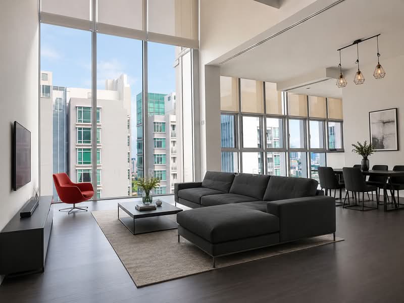 The Lincoln Modern, 20 Lincoln Road, 4 Bedrooms, 2,860 sqft, Apartment For Rent, by Shirley Seng, 500206380 - Living Room - PropertyGuru.com.sg