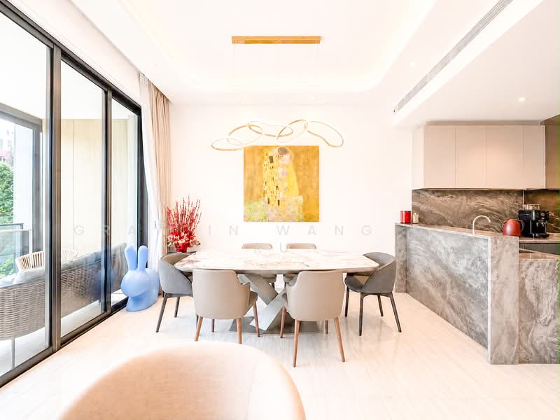 Leedon Green, 28 Leedon Heights, 4 Bedrooms, 1,496 sqft, Condominium For Sale, by Graycin Wang Wei Ru, 500206404 - Dining Room - PropertyGuru.com.sg