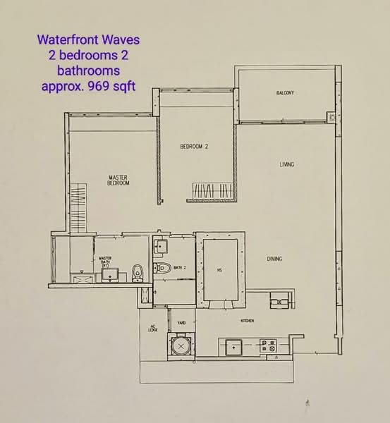 Waterfront Waves, 762 Bedok Reservoir Road, 2 Bedrooms, 969 sqft, Condominium For Sale, by James Yeo, 500206427 - PropertyGuru.com.sg