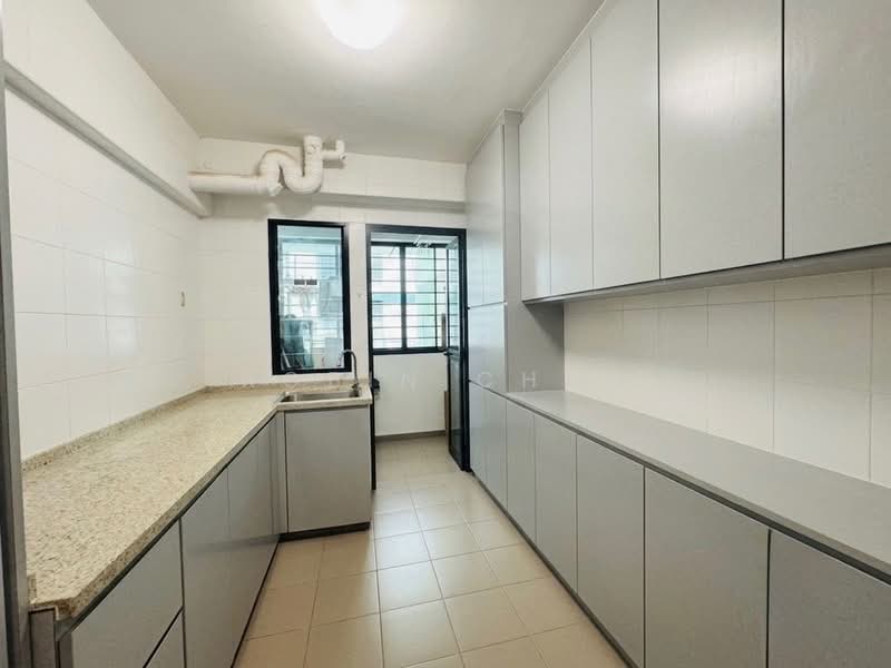 438A Sengkang West Avenue, 438A Sengkang West Avenue, 2 Bedrooms, 742 sqft, HDB Flat For Sale, by Robin Chan, 500206507 - Highly space efficient Kitchen and a large Yard area (AI cleaned up photo) - PropertyGuru.com.sg