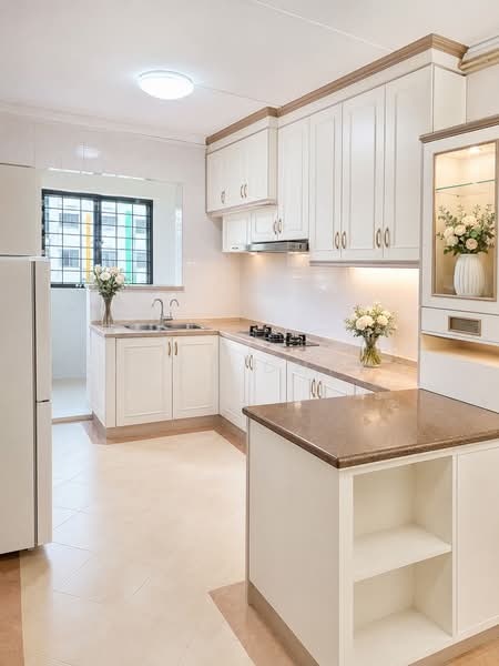 123E Rivervale Drive, 123E Rivervale Drive, 3 Bedrooms, 1,237 sqft, HDB Flat For Sale, by Chloe Chang, 500206577 - Kitchen - PropertyGuru.com.sg