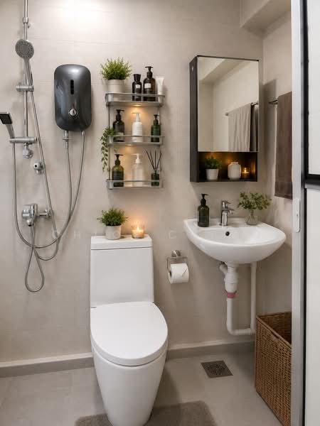 123E Rivervale Drive, 123E Rivervale Drive, 3 Bedrooms, 1,237 sqft, HDB Flat For Sale, by Chloe Chang, 500206577 - Bathroom - PropertyGuru.com.sg