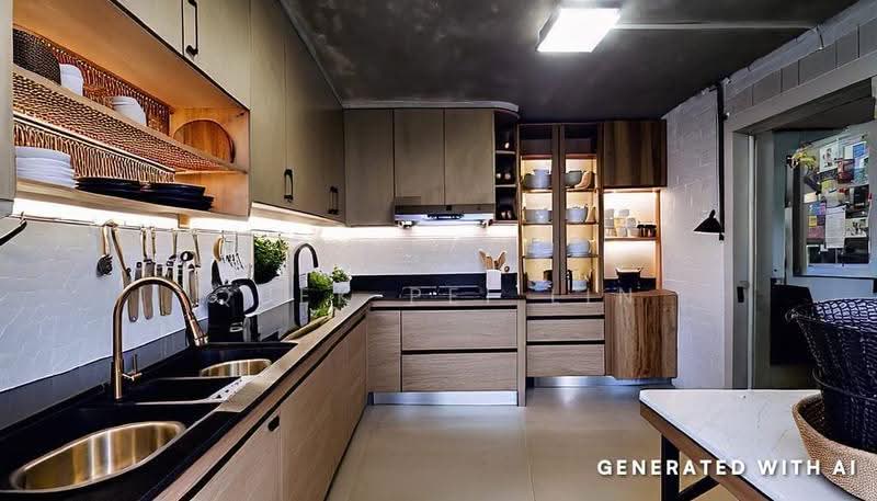 826 Woodlands Street 81, 826 Woodlands Street 81, Admiralty / Woodlands, 5 Bedrooms, 1,410 sqft, HDB Flat For Sale, by Quek Pei Lin, 500206579 - Kitchen - PropertyGuru.com.sg