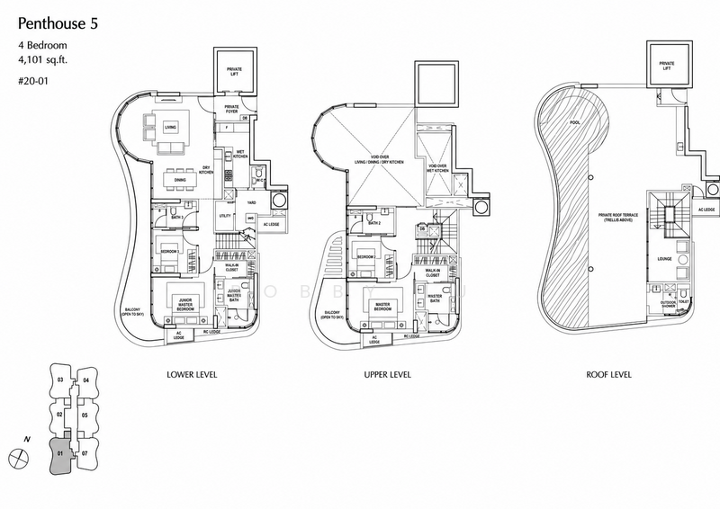 Amber Skye, 8 Amber Road, 4 Bedrooms, 4,101 sqft, Apartment For Rent, by Bobby Lu, 500206678 - PropertyGuru.com.sg