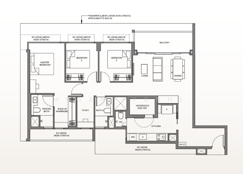 Amber House, 30 Amber Gardens, 3 Bedrooms, 1,216 sqft, Apartment For Sale, by Megan Yvonne, 500206759 - PropertyGuru.com.sg