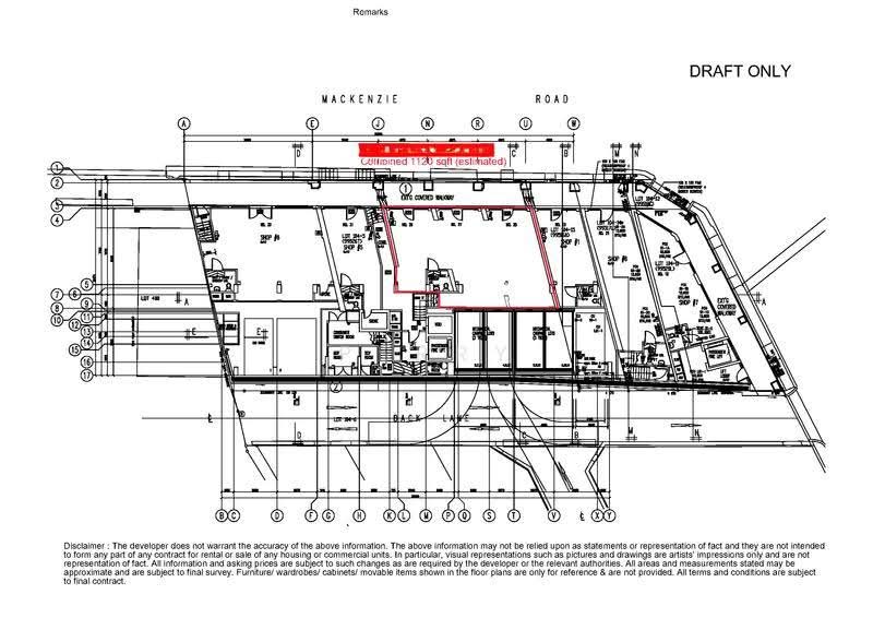 Prime Ground Floor F&B Space for Rent Near Little India MRT, Mackenzie Road, Orchard / River Valley, 1,120 sqft, Food & Beverage For Rent, by Perry Siow, 500206784 - CommercialGuru.com.sg