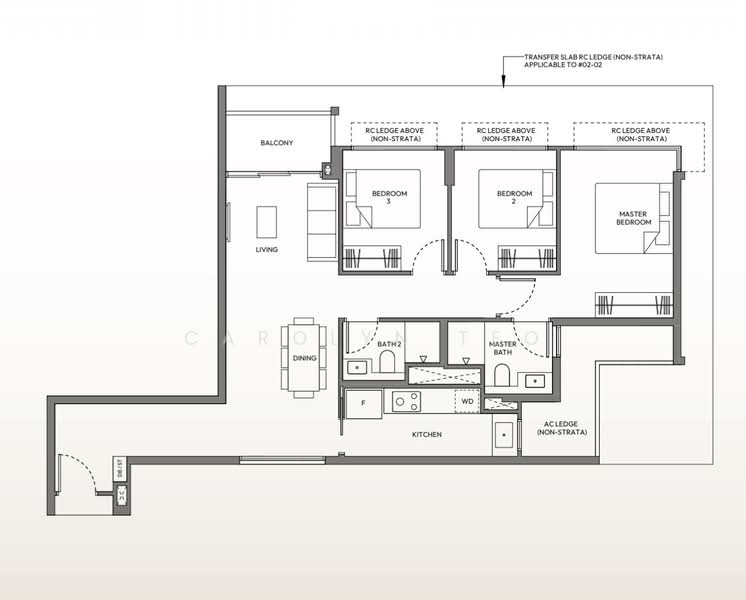 Amber House, 30 Amber Gardens, 3 Bedrooms, 980 sqft, Apartment For Sale, by Carolyn Teo, 500206818 - PropertyGuru.com.sg