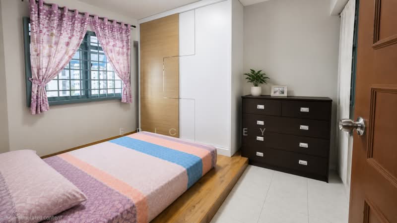 460 Choa Chu Kang Avenue 4, 460 Choa Chu Kang Avenue 4, Dairy Farm / Bukit Panjang / Choa Chu Kang, 3 Bedrooms, 1,108 sqft, HDB Flat For Sale, by Eric Chey, 500206856 - AI treatment - Bedroom - PropertyGuru.com.sg
