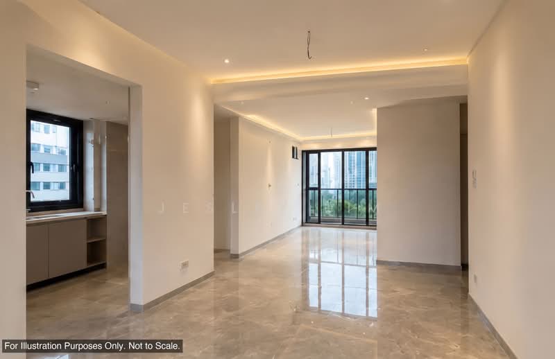 Park Infinia at Wee Nam, 6 Lincoln Road, 4 Bedrooms, 2,002 sqft, Condominium For Rent, by Jesley Lim, 500206872 - Living Room - PropertyGuru.com.sg