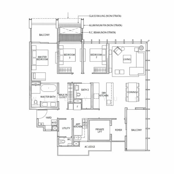 Riviere, 1 Jiak Kim Street, 3 Bedrooms, 1,711 sqft, Condominium For Sale, by Wesley Yuen, 500206908 - PropertyGuru.com.sg