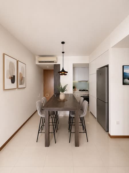 The Trilinq, 28A Jalan Lempeng, 3 Bedrooms, 936 sqft, Condominium For Sale, by Joy Toh, 500206934 - Dining Room - PropertyGuru.com.sg