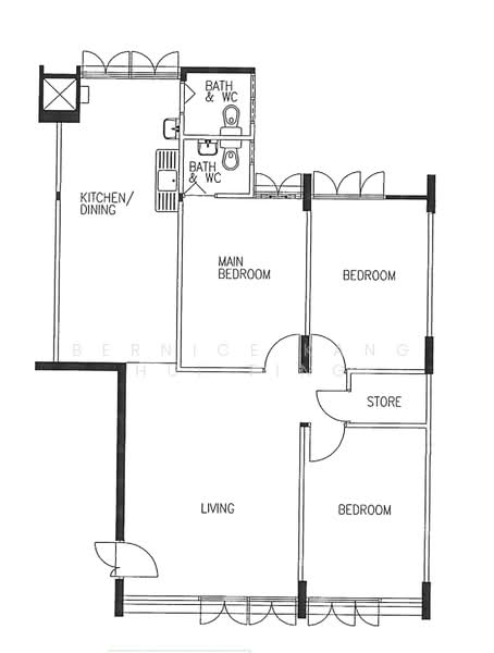 25 Teck Whye Lane, 25 Teck Whye Lane, 3 Bedrooms, 990 sqft, HDB Flat For Sale, by Bernice Kang Hui Ting, 500206958 - PropertyGuru.com.sg