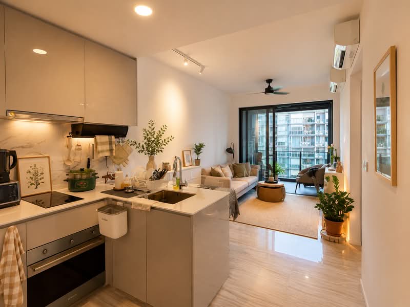 Parc Esta, 822 Sims Avenue, 2 Bedrooms, 732 sqft, Condominium For Sale, by Carol Quek, 500206960 - Kitchen - PropertyGuru.com.sg