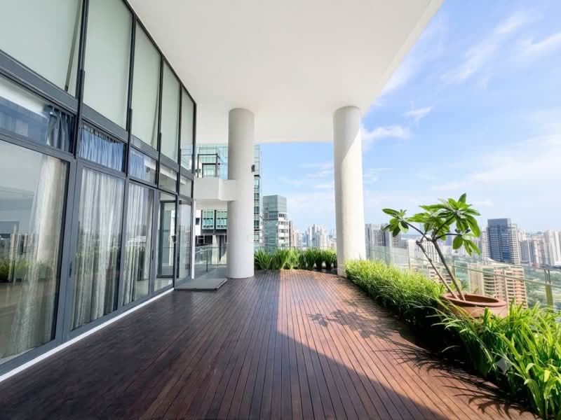 Skypark @ Somerset, 22 Saint Thomas Walk, 4 Bedrooms, 3,347 sqft, Apartment For Rent, by Chloe Lim, 500206969 - Balcony - PropertyGuru.com.sg