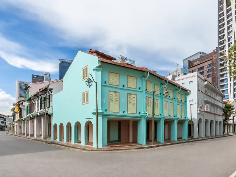 ☎️Rare Corner L1 F&B Space @ Amoy Street Vicinity | Excellent Frontage, , 1,055 sqft, Food & Beverage For Rent, by Sean Pang, 500206971 - Exterior - CommercialGuru.com.sg