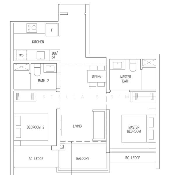 The Botany at Dairy Farm, 3 Dairy Farm Walk, 2 Bedrooms, 678 sqft, Condominium For Rent, by Stella S Sim, 500206980 - PropertyGuru.com.sg