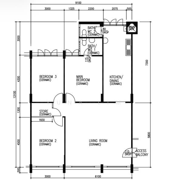 253 Yishun Ring Road, 253 Yishun Ring Road, 3 Bedrooms, 1,119 sqft, HDB Flat For Sale, by Yuna Lim, 500207167 - PropertyGuru.com.sg