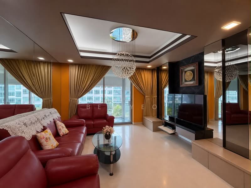 Ferraria Park Condo, 12 Flora Drive, 3 Bedrooms, 1,324 sqft, Condominium For Rent, by Ben Yeo, 500207235 - Living Room - PropertyGuru.com.sg