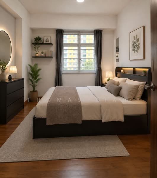 651 Punggol Central, 651 Punggol Central, Room Rental, 200 sqft, HDB Flat For Rent, by Thomas Siah, 500207285 - AI illustration - PropertyGuru.com.sg