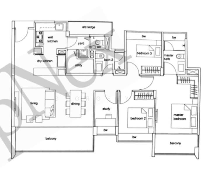 Hundred Trees, 87 West Coast Drive, 3 Bedrooms, 1,302 sqft, Condominium For Rent, by George Ying, 500207296 - PropertyGuru.com.sg