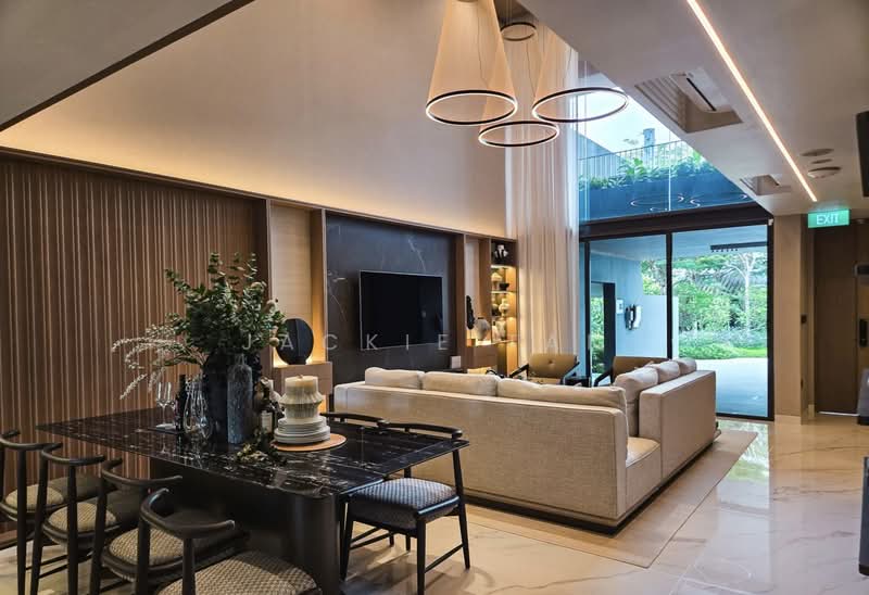 Pollen Collection, Pollen View Off Nim Road, 5 Bedrooms, 4,381 sqft, Semi-Detached House For Sale, by JACKIE TAN, 500207317 - Living Room - PropertyGuru.com.sg