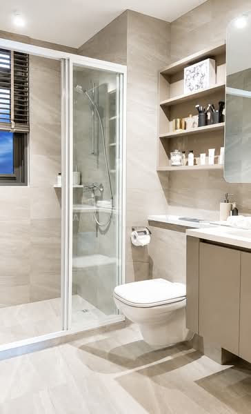 Hundred Palms Residences, 276 Yio Chu Kang Road, Room Rental, 97 sqft, Executive Condominium For Rent, by Audrey Tan, 500207358 - Mid Floor Bathroom - PropertyGuru.com.sg