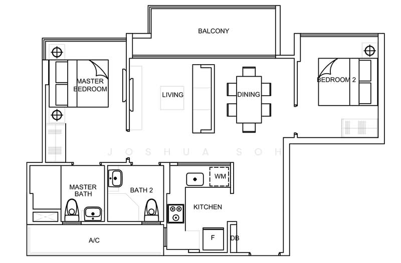 La Fiesta, 66 Sengkang Square, 2 Bedrooms, 753 sqft, Condominium For Sale, by Joshua Soh, 500207429 - PropertyGuru.com.sg