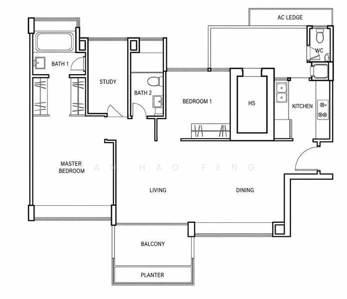 Viz at Holland, 221 Queensway, Tanglin / Holland / Bukit Timah, 2 Bedrooms, 1,108 sqft, Condominium For Sale, by Tan Hao Feng, 500207453 - PropertyGuru.com.sg