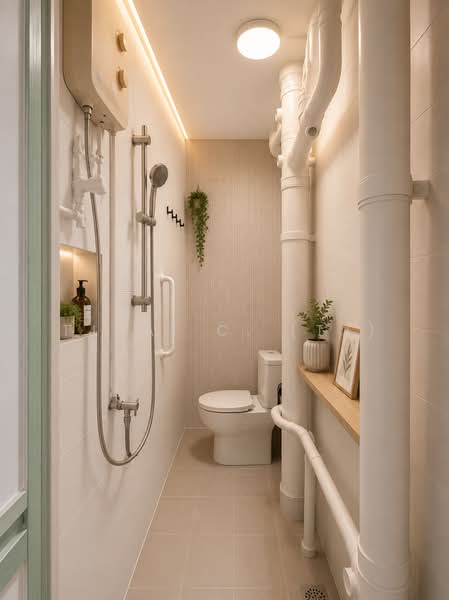 51 Lorong 6 Toa Payoh, 51 Lorong 6 Toa Payoh, 2 Bedrooms, 786 sqft, HDB Flat For Sale, by TJHAI C. (TJ), 500207471 - Bathroom - PropertyGuru.com.sg