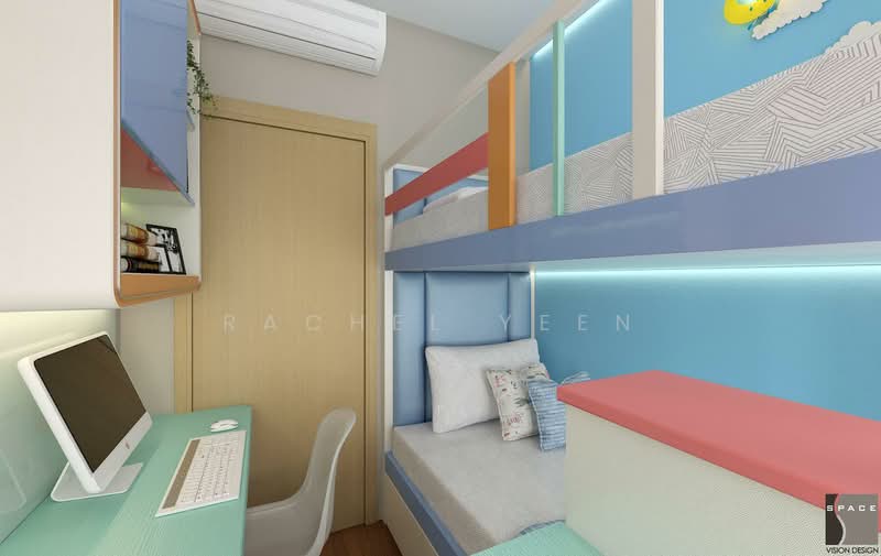 The Line@Tanjong Rhu, 6 Tanjong Rhu Road, 2 Bedrooms, 570 sqft, Condominium For Sale, by Rachel Yeen, 500207511 - ID Rendition of Common Bedroom - PropertyGuru.com.sg