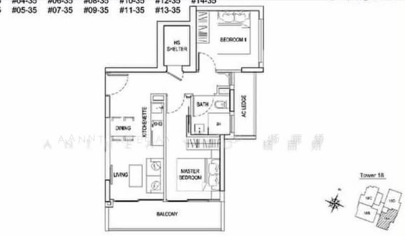 Urban Vista, 2 Tanah Merah Kechil Link, 2 Bedrooms, 603 sqft, Condominium For Rent, by Anthea Yeo 杨丽娇, 500207539 - PropertyGuru.com.sg