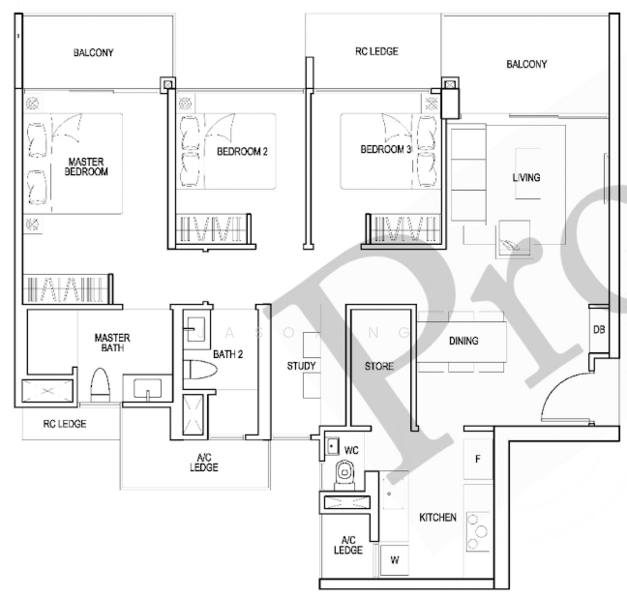iNz Residence, 78 Choa Chu Kang Avenue 5, 3 Bedrooms, 1,109 sqft, Condominium For Sale, by Jason Ng, 500207551 - PropertyGuru.com.sg