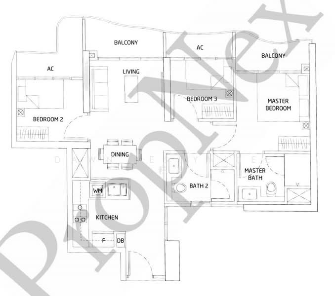 Queens Peak, 1 Dundee Road, 3 Bedrooms, 807 sqft, Condominium For Rent, by Dawn Jeslyn Lee 李籽嬴, 500207557 - PropertyGuru.com.sg