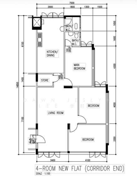 145 Bukit Batok Street 11, 145 Bukit Batok Street 11, 3 Bedrooms, 1,001 sqft, HDB Flat For Sale, by Dawn Jeslyn Lee 李籽嬴, 500207559 - PropertyGuru.com.sg