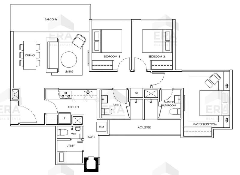 Waterwoods, 17 Punggol Field Walk, 3 Bedrooms, 1,033 sqft, Executive Condominium For Sale, by Ang ShiQi, 500207564 - PropertyGuru.com.sg