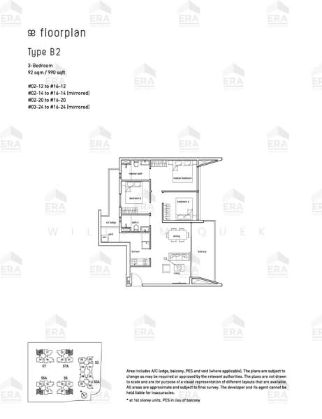 The Amore, 57A Edgedale Plains, 3 Bedrooms, 990 sqft, Executive Condominium For Sale, by William Quek, 500207639 - PropertyGuru.com.sg