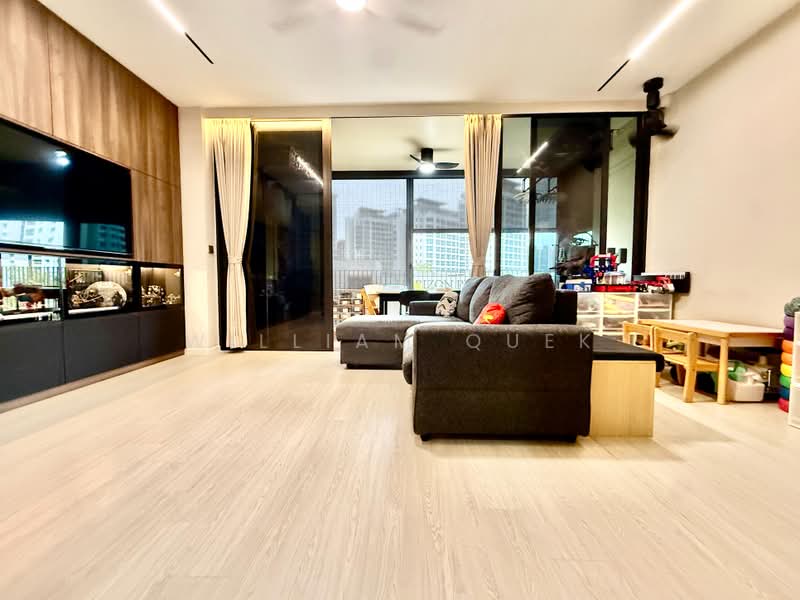 The Amore, 57A Edgedale Plains, 3 Bedrooms, 990 sqft, Executive Condominium For Sale, by William Quek, 500207639 - Living Room - PropertyGuru.com.sg